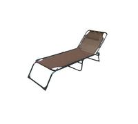 Tumbona marbueno plegable 190 x 27 x 58 cm - marrón