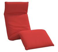 Tumbona Plegable 175x54x8,5 cm Oxford Tela Rojo | Estructura de metal, resistente al agua, 5 posiciones reclinables, plegable, para jardín y playa