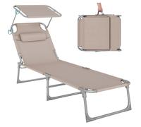 Tumbona Plegable 193 x 53 x 29 cm Color Topo