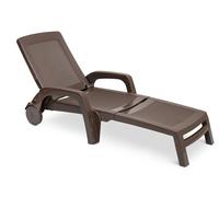 Tumbona plegable Bahama marrón Bica technorattan