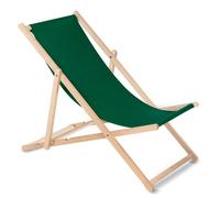 Tumbona Plegable de Madera de Haya Sin Reposabrazos Tumbona de Jardín Verde