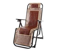 Tumbona Plegable Silla de Bambú Plegable Recliner Almuerzo Break Nap Respaldo Asiento Hogar Ocio Asiento Portátil Ajustable Sillón para Playa Jardín Tumbona Exterior
