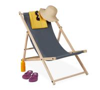 Tumbona plegable silla de playa ligera 3 posiciones tumbona jardín 2,8 kg