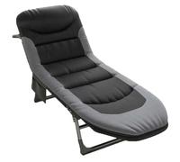 Tumbona plegable, tumbonas de jardín, cama de camping ajustable en 6 direcciones, tumbona plegable con almohada y colchón, silla de cama de pesca perfecta para camping, interior/exterior (190 x 65 x