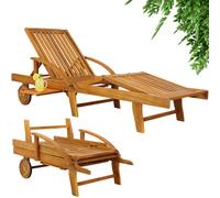 Tumbona Tami Sun madera de acacia con mesa