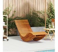 Tumbonas Mecedoras 2 Pcs De Madera Maciza De Acacia V5015 Unico / Marrón