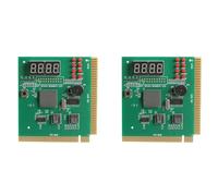 Tuminsi 2X Analizador de PC con Pantalla LCD de 4 Dígitos, Tarjeta de Diagnóstico, Placa Base, Probador Posterior, Análisis de Computadora, Tarjeta PCI, Memoria de Red, CPU