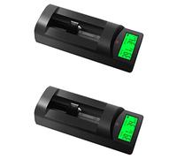 Tuminsi 2X Probador de Resistencia Interna de Voltaje de Batería de Pantalla Digital 0-999MΩ Detección AA de Batería de Litio Universal 18650