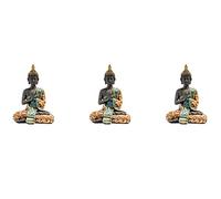 Tuminsi 3X Estatua de Buda Tailandia Escultura de Resina Hecha A Mano Budismo Hindú Feng Shui Estatuilla Meditación Decoración del Hogar Adorno
