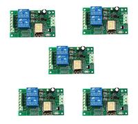 Tuminsi 5X Esp8266 Esp-12F Módulo de Relé Wifi 2 Canales 5 V / 8-80 V Interruptor de Relé de Red para Ide Casa Inteligente App Control Remoto