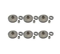 Tuminsi 6X de Cadena 3/8-7T Rueda Dentada del Borde con Motosierra Embrague Tambor para 45Cc 52Cc 58Cc Reemplazo de Piezas de Motor de Gasolina