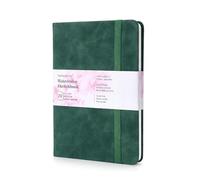 tumuarta Cuaderno de dibujo de acuarela, 300 g, 100% algodón, 19 x 13 cm, 24 hojas, grano fino, sin ácidos, libro de acuarela, cuaderno de acuarelas para uso como cuaderno de bocetos de viaje