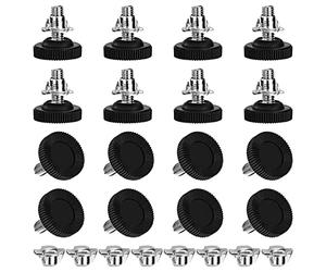 Tunejoy Pata de Niveladora para Muebles Patas Regulables para Muebles Ajustables Tornillo de Pies de Sillas para Sofá Armario Escritorio M8 x 18 x 30mm 16 Piezas