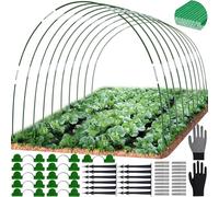 Túnel de lámina para bancal alto, arcos para bancal alto, 50 unidades de arcos de túnel, túnel de plantación para bancal elevado, neumáticos de invernadero para bancal alto, túnel de invernadero