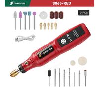 TUNGFULL Herramienta Rotatoria Inalámbrica de 3.7V, Mini Taladro USB para Grabado de Jade, Lijado, Pulido, Tallado, Corte, Bricolaje Set 4