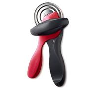 Tupperware Abrelatas ergonómico de borde liso rojo y negro