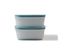 Tupperware Congelador 450 ml (2) Blanco de cristal azul hielo Depósito de cristal p 21735