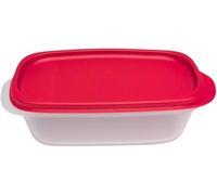 Tupperware Eidgenosse - Recipiente cuadrado redondo para frigorífico, diseño modular, color rojo (0,5 litros)