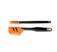 TUPPERWARE Espátula de Silicona + Espátula de Silicona Fina negro naranja