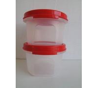 TUPPERWARE Modular Redondo (2) 200 ml rojo