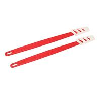 TUPPERWARE Pequeña espátula superior blanca y roja (2) espátulas estrechas D78