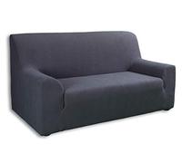 Tural - Funda de Sofá Sillón Elástica Modelo la Valeta, Color Gris. 1 Plaza (70-100cm). Elástica, Adaptable y Resistente a los Lavados.