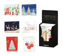 TURNOWSKY Christmas Tarjetas Navideñas Surtidas de 48 Unidades (12 Diseños)