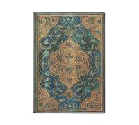 Paperblanks Cuaderno sin líneas Turquoise Chronicles Midi – Tapa flexible, 100 g/m², sin cierre