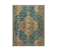 Paperblanks Cuaderno sin líneas Crónicas turquesas Ultra – Tapa flexible, 100 g/m², cinta, bolsillo
