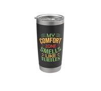 Turtle Funny: Mi zona de confort huele a tortugas Vaso térmico de acero inoxidable de doble pared