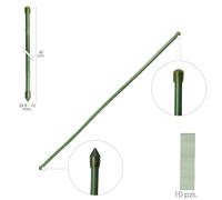 Tutor varilla bambú plastificado Ø 8-10 mm. x 60 cm. (paquete 10 uni