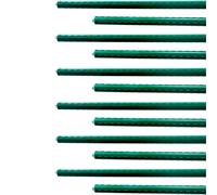 Tutores de Acero Plastificado para Plantas Pack 12 | Color Verde, Ideal para Cuidado del Jardín | Soporte para Plantas, Hortalizas y Flores | La Bolata | POPPY&MARTI