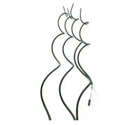 Tutores Espiral para Tomates Pack 12/24, Varillas para Plantas Trepadoras de Acero Plastificado Ø0,8 / Ø1,1 cm, Soporte para Tomates, Flores y Huerto, Jardinería Resistente Color Verde
