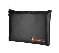 Tuxxjzm Funda impermeable para documentos - Caja ignífuga impermeable con cremallera | Estuche organizador resistente al agua, 13.7 x 10.2 pulgadas Bolsa de dinero a prueba de fuego para