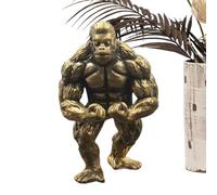 Tuxxjzm Gorila Estatuas Decoración del Hogar Estatua de Gorila | Cobre Fitness Gorilla Figura - Estatua de Gorila de Culturista, Gorila de Cobre, Decoración de Escritorio