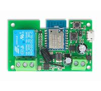 Tuya Smart Life - Módulo de interruptor instantáneo/autoretenedor WiFi, CC 7 - 32 V/USB 5 V, WiFi RF, relé Bluetooth, DIY Smart Home, compatible con Alexa y Google Home (1 canal Smart Life)