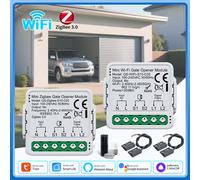 Tuya ZigBee-abridor de puerta de garaje con WiFi, controlador de puerta inteligente, módulo de interruptor, temporizador, aplicación remota Smart Life, Control, Alexa y Google Home Zigbee need hub