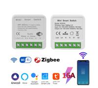 Tuya ZigBee-interruptor inteligente WiFi, relé de Control bidireccional, 220V, 110V, 16A, aplicación Smart Life, Control por voz con Alexa y Google Home 16A ZigBee switch