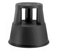TWINCO Taburete Twin Lift 2 Peldaños con Ruedas Negro