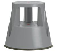 TWINCO Taburete Twin Lift de 2 peldaños con ruedas Gris