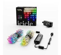 Twinkly Luces LED Icicle 190 – RGB+blanco, control por app, HomeKit/Alexa/Google Home, IP44
