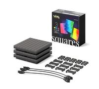 Twinkly Squares Starter Kit, paneles LED RGB, incluye 1 panel principal y 5 paneles de expansión, compatible con HomeKit, Alexa y Google Home, luces para juegos y streaming, 16 m + colores