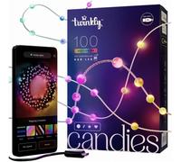 Twinkly strings pearls - 100 luces led en forma de perla, luces led rg
