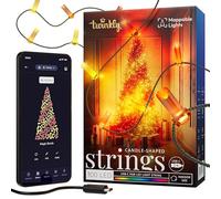 Twinkly Guirnalda LED USB-C Candle 100 LED RGB 6 m cable verde, compatible con Alexa y Google Home