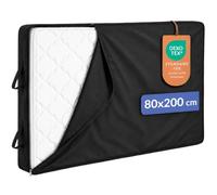 Twinzen Funda Colchon Impermeable 80x200 cm para Mudanza y Amacenamiento - Cremallera de 25cm de Espesor con 4 Asas Oeko-Tex