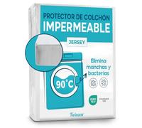 Twinzen Protector Colchon 105x190 cm Impermeable - Cubre Colchon y Funda Transpirable - Resistente con Solapa hasta 40 cm - Oeko Tex