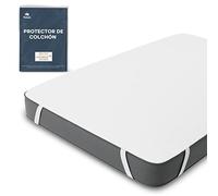 Twinzen - Protector Colchon 90x190 Impermeable Certificación Oeko Tex - Cubrecolchón 90x190cm de Algodón Transpirable con 4 Esquinas Elásticas