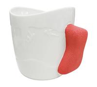 TWO STONES Taza de escalada | Taza escaladora como regalo de escalada en roca, segura para lavavajillas y microondas (blanco y rojo)