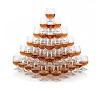 TWO TIGERS Copa de Coñac 200ml | Pack 36 Unidades | Copas de Cristal | Copa Brandy Licores Coñac Whisky | Hosteleria Restaurantes Bar Fiestas Celebraciones (200ml (36Ud)