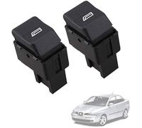 Twowinds - Interruptor Elevalunas 6X0959855B Compatible con VW Polo, Seat Cordoba Ibiza - Puerta Delantera Izquierda (lado conductor) - Botonera Ventanillas Delanteras - Botón Ventana (2 unidades)